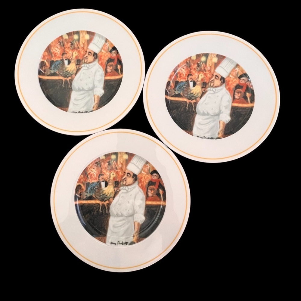 Set of 3 autographed the cabaret suite by eschenbach 8” plate I have 12 for sale